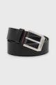 HUGO curea de piele negru 50480441