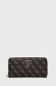 Guess portfel LAUREL imitacja skóry licowej brązowy SWQE85.00460