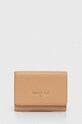 Kožená peněženka Patrizia Pepe přírodní kůže béžová CQ7081.L001