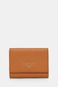 Шкіряний гаманець Patrizia Pepe лицьова шкіра коричневий CQ7081.L001