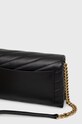 Akcesoria Tory Burch torebka skórzana Kira Chevron 90343.001 czarny