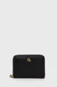 čierna Kožená peňaženka Lauren Ralph Lauren Dámsky