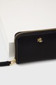 Doplnky Kožená peňaženka Lauren Ralph Lauren 432876729003 čierna