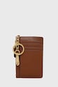 Lauren Ralph Lauren etui na karty skórzane 432876731001 432876731001 brązowy AW22