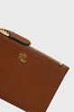 Akcesoria Lauren Ralph Lauren etui na karty skórzane 432876731001 432876731001 brązowy