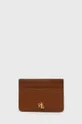 коричневий Шкіряний чохол на банківські карти Lauren Ralph Lauren Жіночий