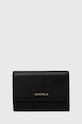 Kožni novčanik Coccinelle bez uzorka crna E2.MW5.11.66.01