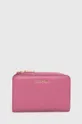 ροζ Δερμάτινο πορτοφόλι Coccinelle Γυναικεία