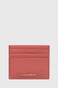 рожевий Шкіряний чохол на банківські карти Coccinelle Жіночий