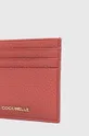 Шкіряний чохол на банківські карти Coccinelle рожевий