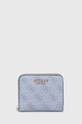 Guess portfel imitacja skóry licowej niebieski SWSG85.00370