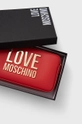 ružová Listová kabelka Love Moschino