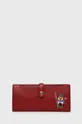 κόκκινο Δερμάτινο πορτοφόλι Polo Ralph Lauren Γυναικεία