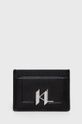 černá Kožené pouzdro na karty Karl Lagerfeld Dámský