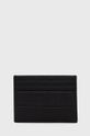 Calvin Klein etui na karty skórzane czarny