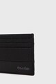 Akcesoria Calvin Klein etui na karty skórzane K50K509178.9BYY czarny