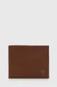 brązowy Guess portfel skórzany Męski