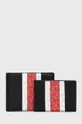 črna Usnjena denarnica in etui za kartice Michael Kors Moški