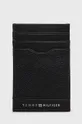 чорний Шкіряний чохол на банківські карти Tommy Hilfiger Чоловічий