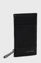 Δερμάτινη θήκη για κάρτες Calvin Klein μαύρο