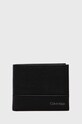 Calvin Klein portfel skórzany skóra licowa czarny K50K509182.9BYY