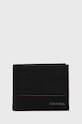 Calvin Klein portfel skórzany skóra licowa czarny K50K509182.9BYY