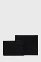 čierna Peňaženka a kožený obal na karty HUGO Pánsky