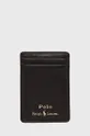 коричневий Шкіряний чохол на банківські карти Polo Ralph Lauren Чоловічий