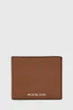 коричневий Шкіряний гаманець Michael Kors Чоловічий