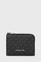 Michael Kors portfel imitacja skóry licowej czarny 39U2LHDF5B