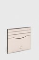 Coach etui na karty skórzane CC129 beżowy AA00