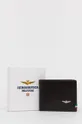 коричневий Шкіряний гаманець Aeronautica Militare