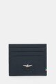 Aeronautica Militare etui na karty skórzane skóra licowa granatowy AM106