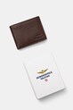 Kožená peněženka Aeronautica Militare hnědá AM171