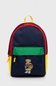 Παιδικό σακίδιο Polo Ralph Lauren υφασμάτινο πολύχρωμο 9AR027