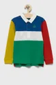 šarena Dječja pamučna majica dugih rukava United Colors of Benetton Za dječake