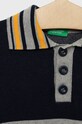 Хлопчик Дитячий бавовняний светер United Colors of Benetton 18BAQ3001.G темно-синій