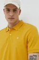 κίτρινο Βαμβακερό μπλουζάκι πόλο Tom Tailor