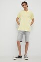 Marc O'Polo polo bawełniane 236226653000 żółty AW22