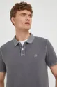 γκρί Βαμβακερό μπλουζάκι πόλο Marc O'Polo