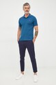 BOSS polo bawełniane 50471690 niebieski AW22