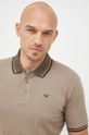 beżowy Emporio Armani polo bawełniane