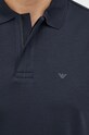 Emporio Armani polo bawełniane 6L1FE1.1JPRZ granatowy