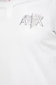 λευκό Βαμβακερό μπλουζάκι πόλο Armani Exchange