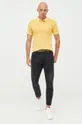 Βαμβακερό μπλουζάκι πόλο Pepe Jeans κίτρινο