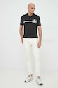Calvin Klein Jeans polo bawełniane J30J321699.9BYY czarny AW22