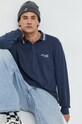 Abercrombie & Fitch longsleeve z elastanem granatowy KI124.3144.200