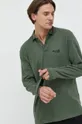 Tričko s dlhým rukávom Abercrombie & Fitch zelená