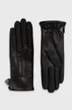 črna Usnjene rokavice Emporio Armani Ženski