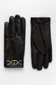 μαύρο Δερμάτινα γάντια Twinset Γυναικεία